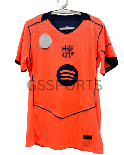 BARCELONA THIRD KIT PLAYER VERSION (ORANGE)