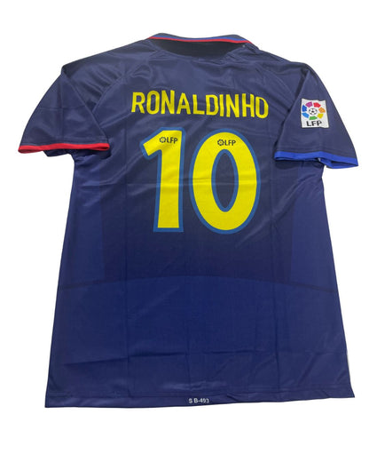 RETRO BARCA SUBLIMATION JERSEY (RONALDINHO10)