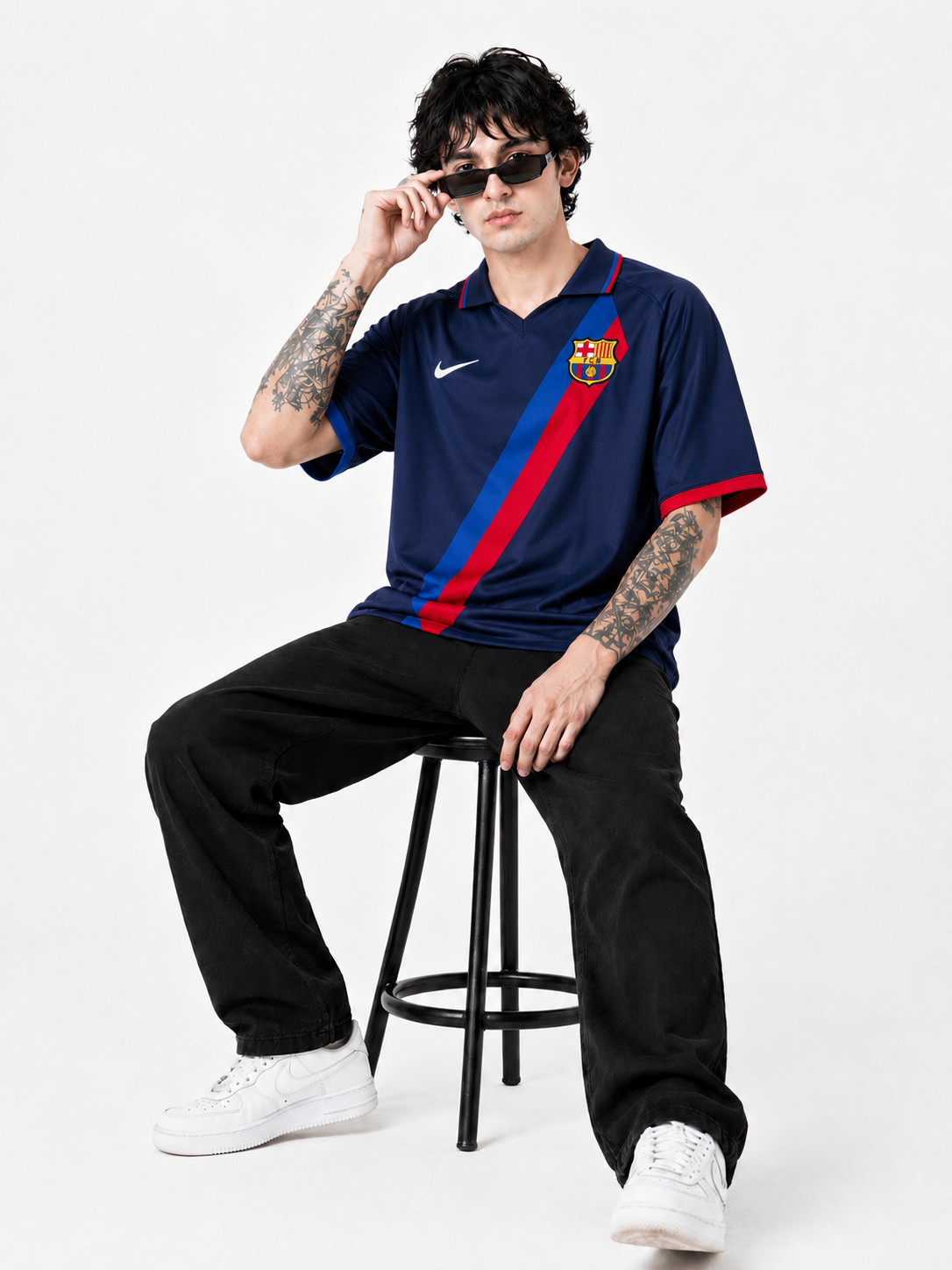 RETRO BARCA SUBLIMATION JERSEY (RONALDINHO10)