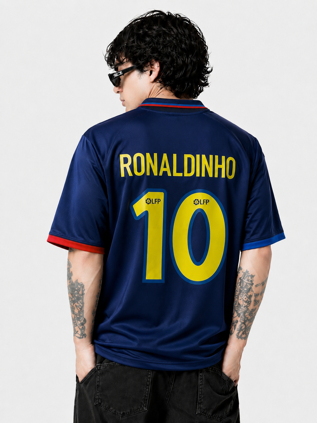 RETRO BARCA SUBLIMATION JERSEY (RONALDINHO10)