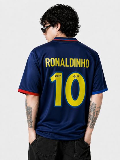 RETRO BARCA SUBLIMATION JERSEY (RONALDINHO10)