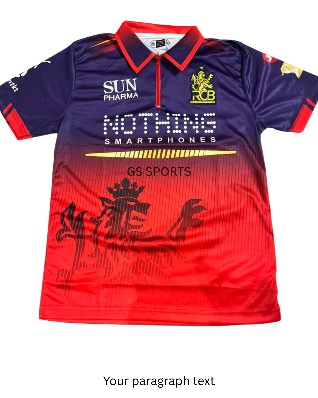 RCB IPL EMBROIDRED JERSEY