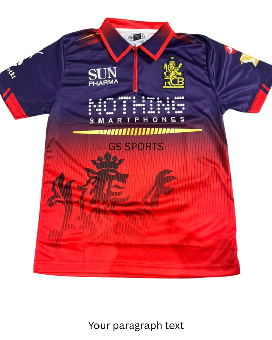 RCB IPL EMBROIDRED JERSEY